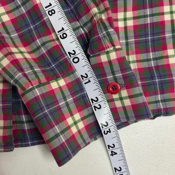 Boden Button Up Long Sleeve Plaid Shirt Women's 16 Casual Outdoor Ranch Country - Picture 8 of 9